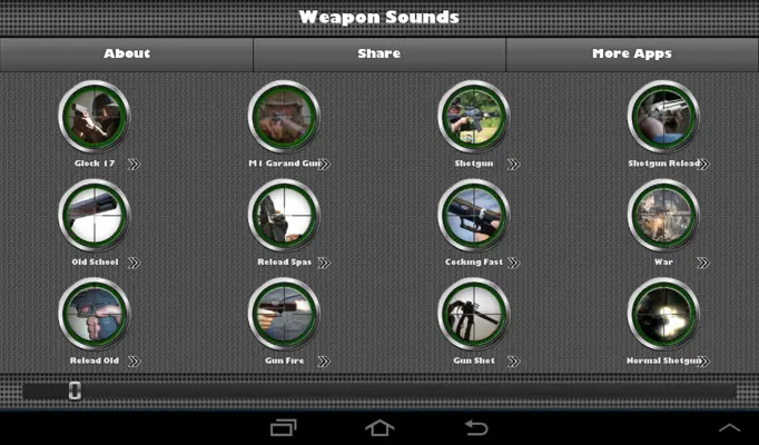 Weapon Sounds Gunshots android App screenshot 14