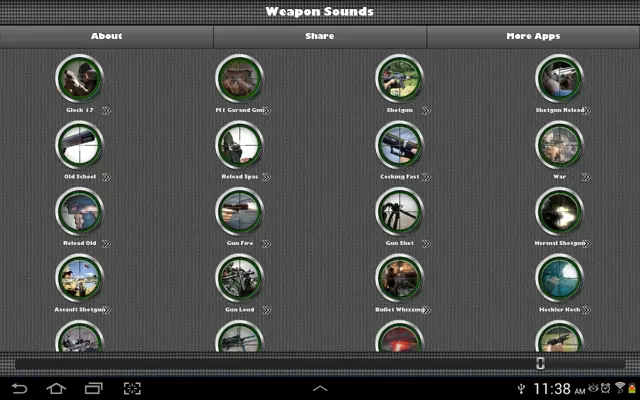 Weapon Sounds Gunshots android App screenshot 22