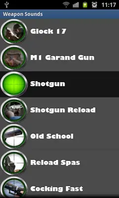 Weapon Sounds Gunshots android App screenshot 5