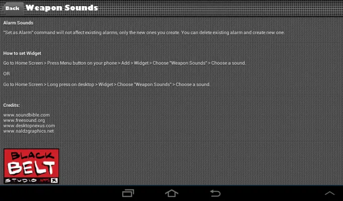 Weapon Sounds Gunshots android App screenshot 8